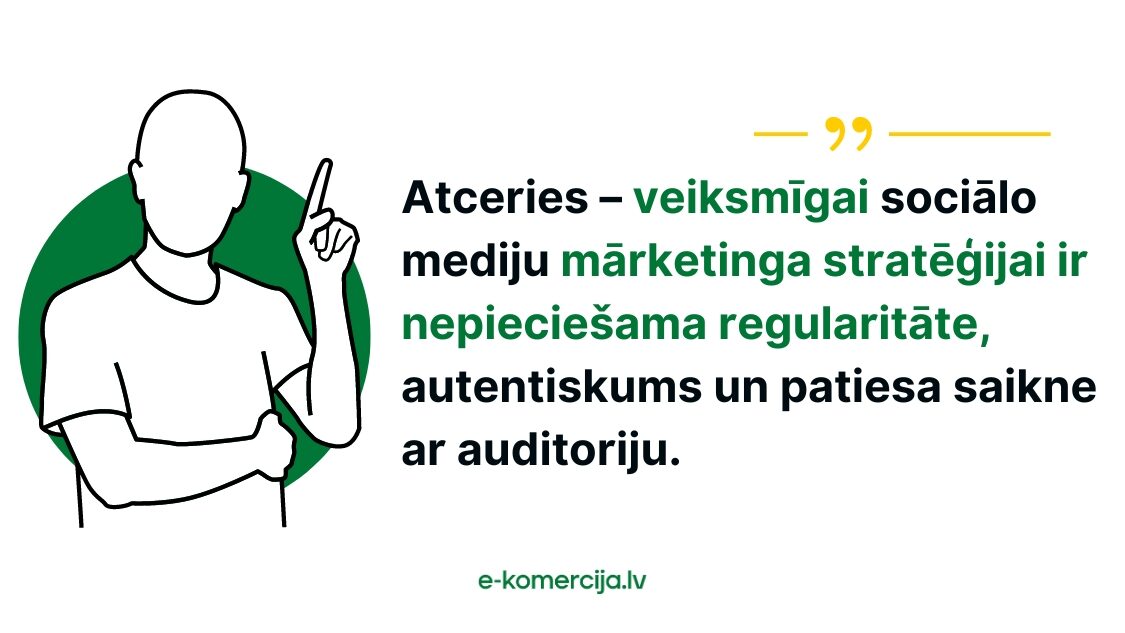 Veiksmīga mārketinga stratēģija ir regulāra, autentiska un veido saikni ar auditoriju.